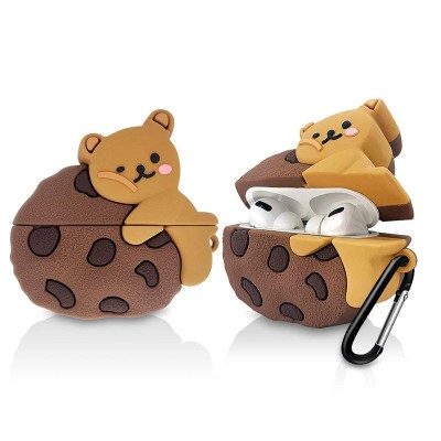 Силиконовый чехол для Airpod Cute Cookie Bear в качестве подарка на день рождения