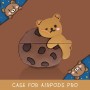 Силиконовый чехол для Airpod Cute Cookie Bear в качестве подарка на день рождения