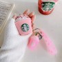 Розовый персонализированный чехол для Airpod Starbucks, рекламные бизнес-подарки