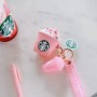 Розовый персонализированный чехол для Airpod Starbucks, рекламные бизнес-подарки