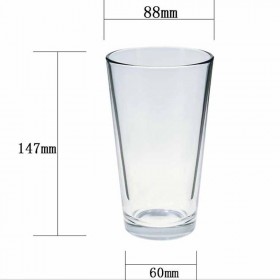 Изготовленная на заказ стеклянная кружка для воды, шелковая ширма, персонализированная стеклянная пивная кружка