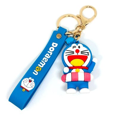 Очаровательный резиновый брелок Doraemon на заказ, небольшой рекламный подарок, брелок из ПВХ на заказ